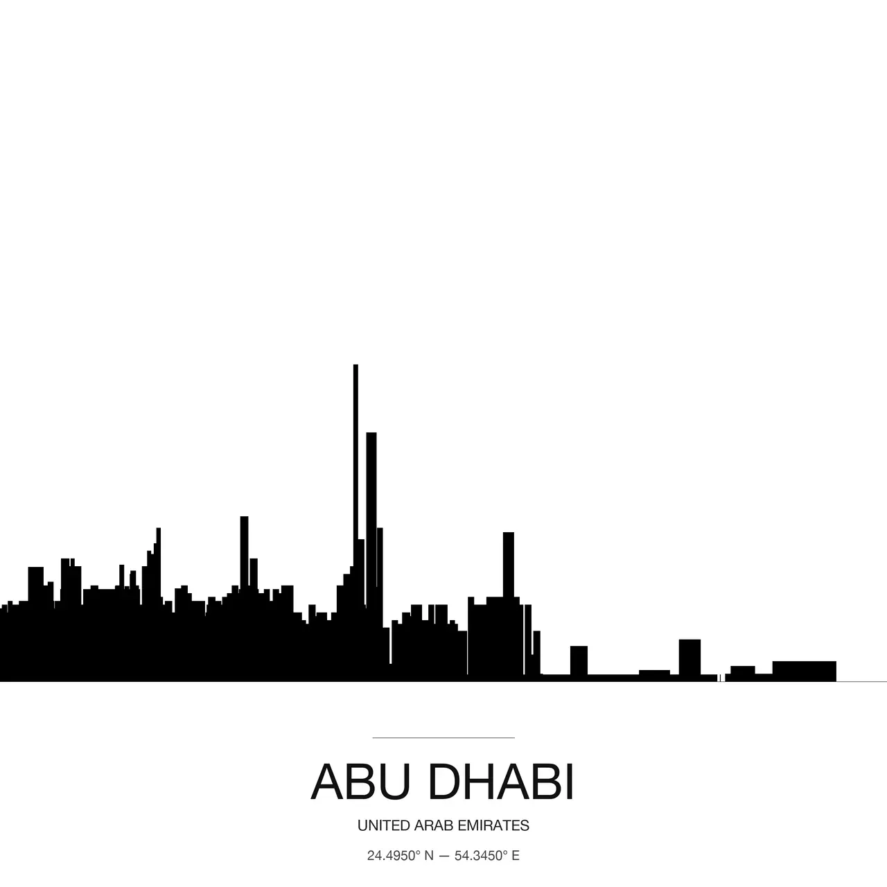 Abu Dhabi Skyline Portrait