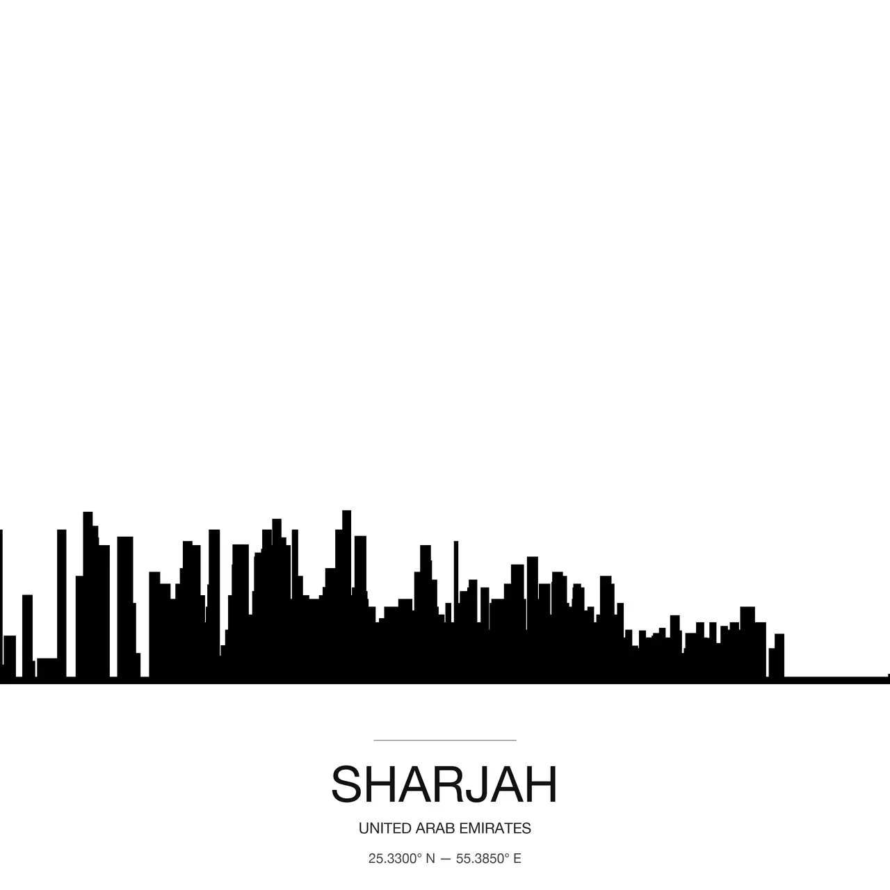 Sharjah Skyline Portrait